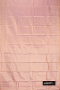 Rose pink Dual Tone Kanchipuram Tissue Silk Saree with Zari Brocade on the body and Zari Border.  displayed on a mannequin