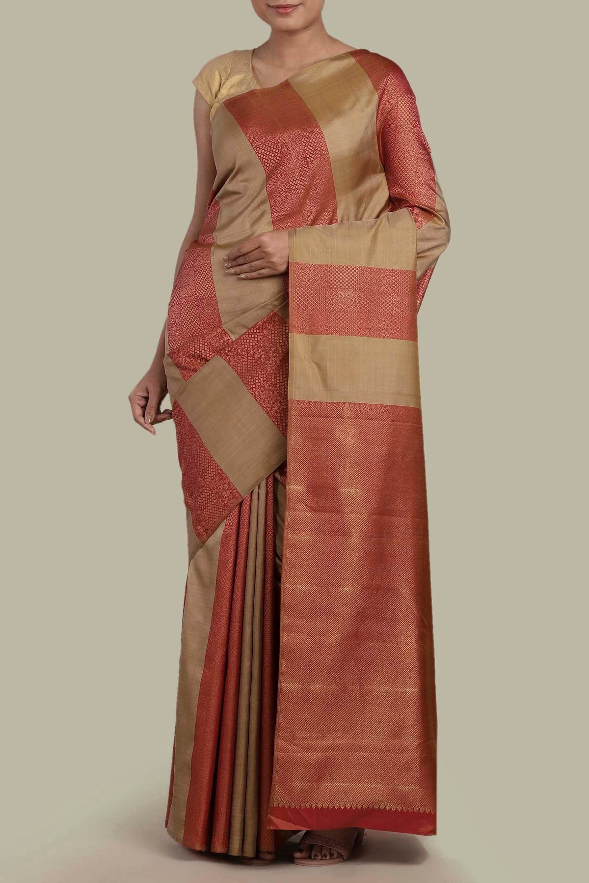 Multi Kanchipuram Silk Saree