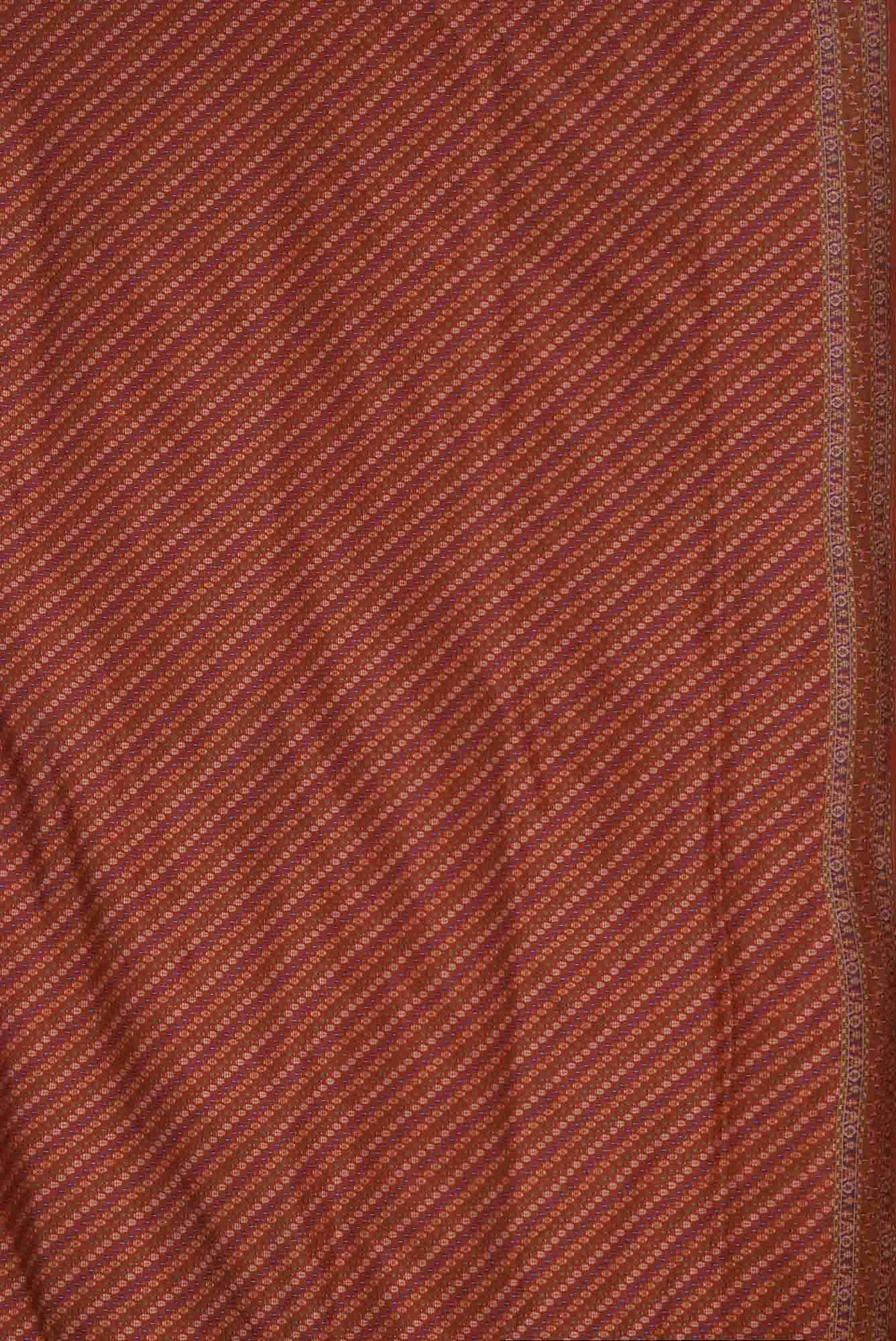 Orange Banarasi Tanchoi Silk Saree