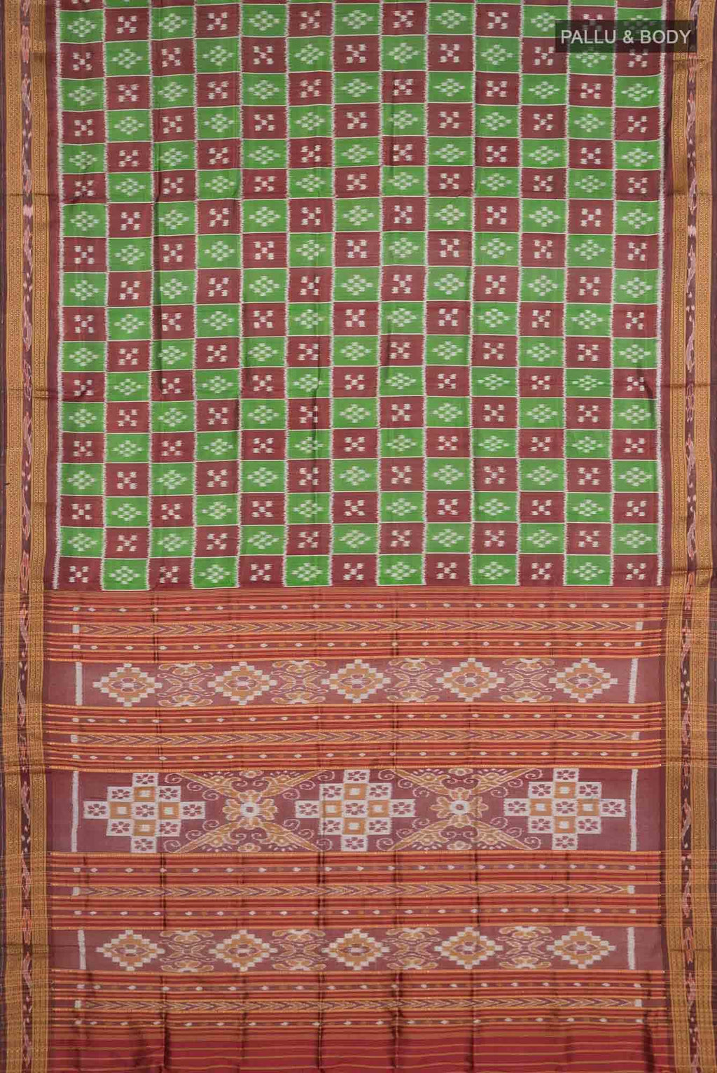 Green Orissa Silk Saree