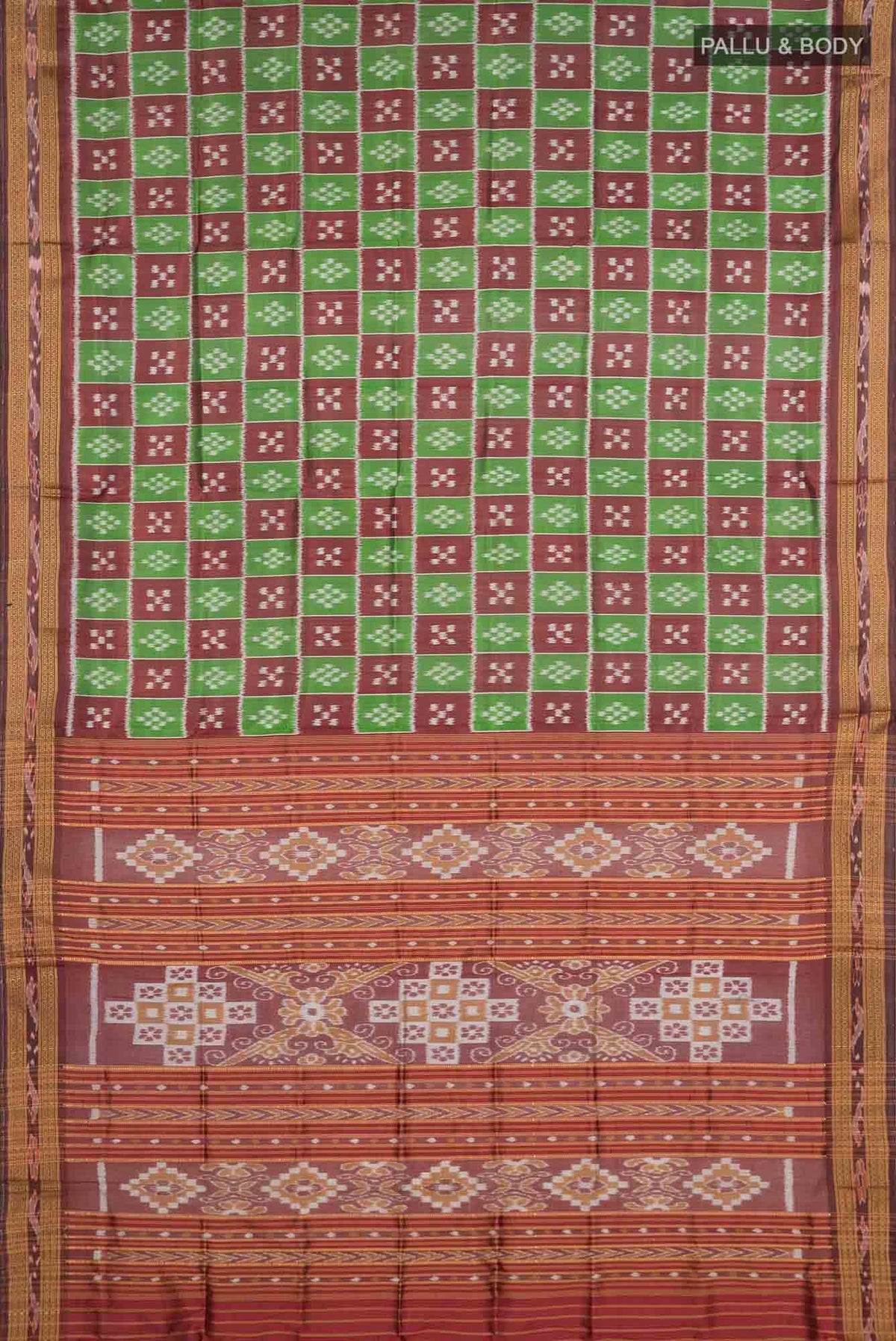 Green Orissa Silk Saree