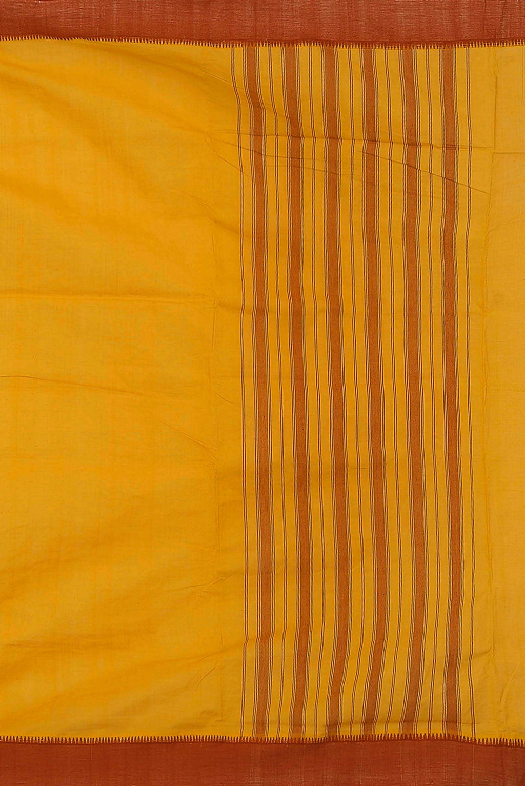 Yellow Mangalagiri Cotton Saree