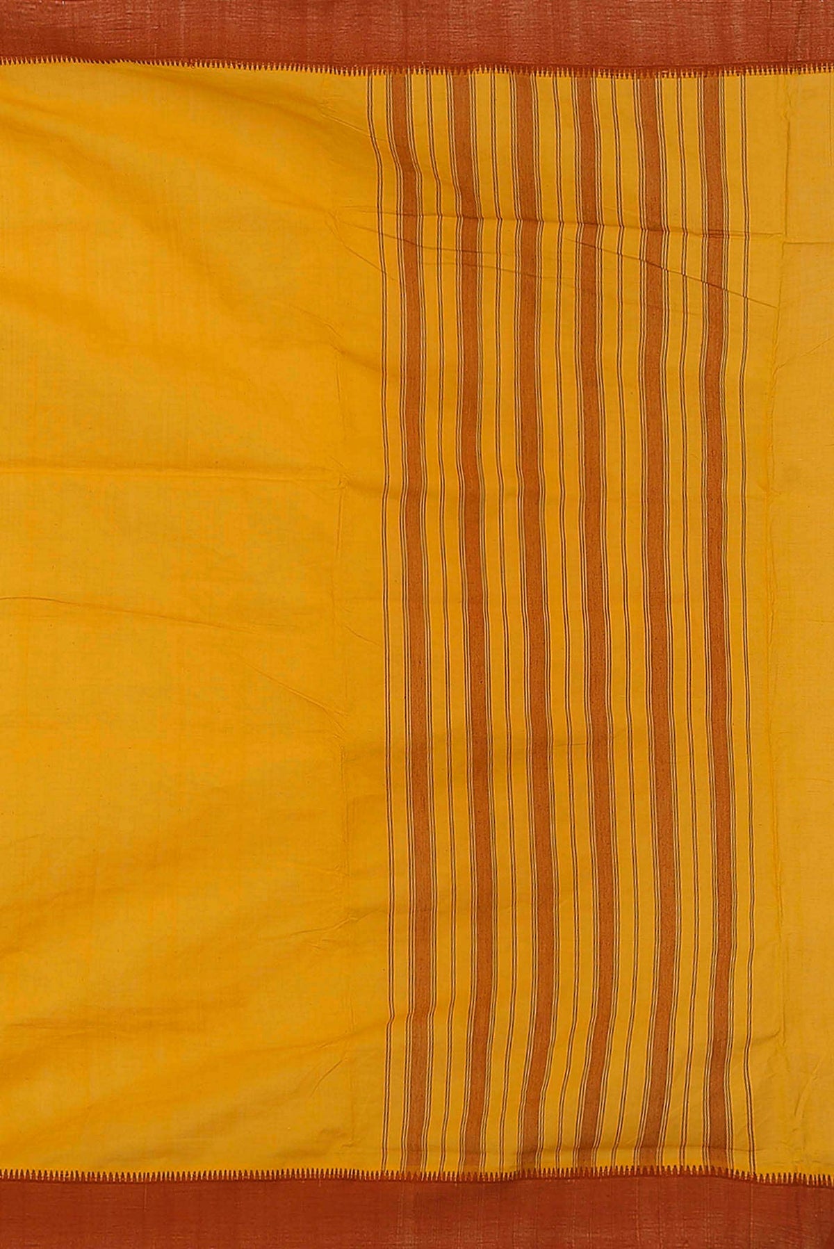 Yellow Mangalagiri Cotton Saree