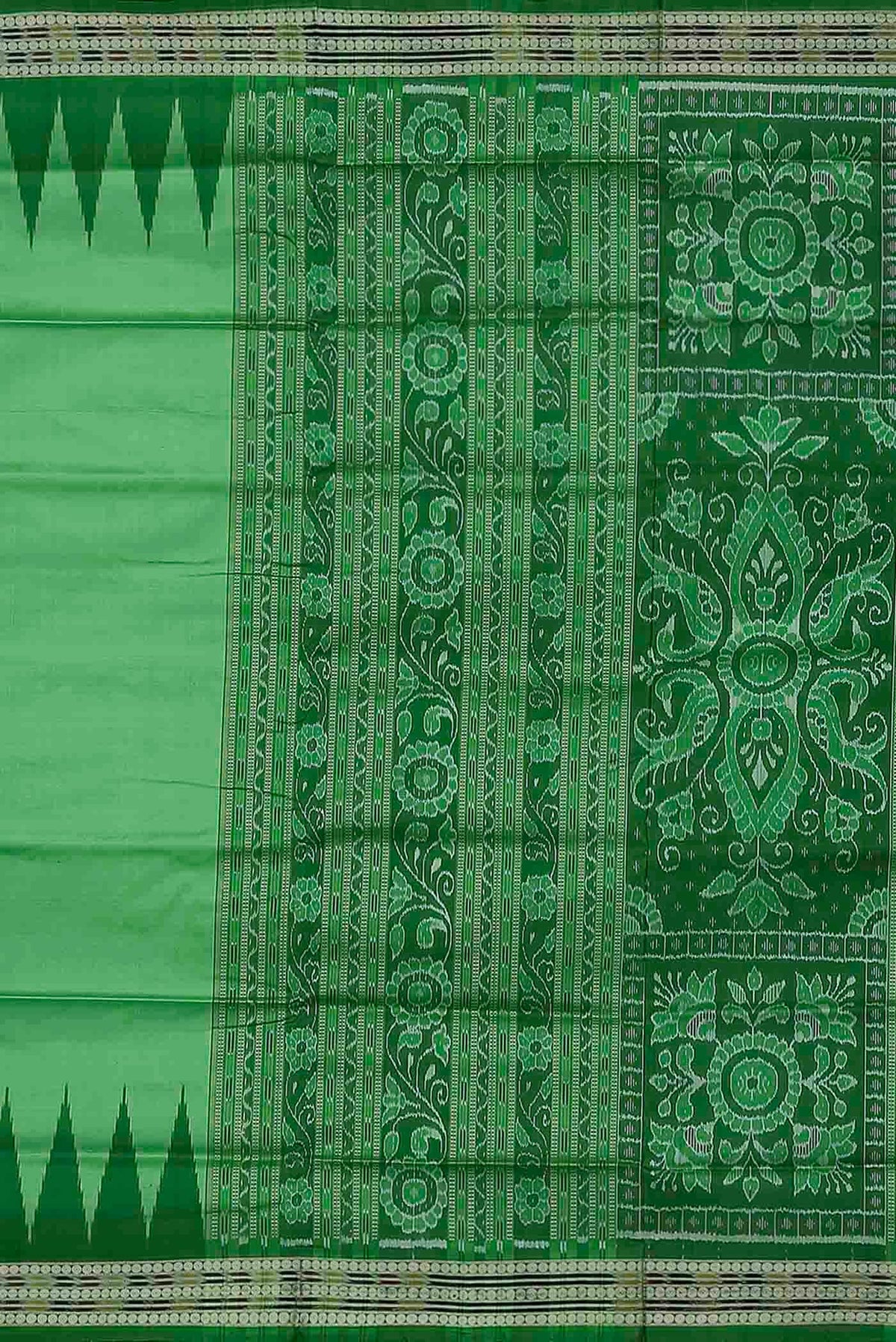 Green Orissa Silk Saree