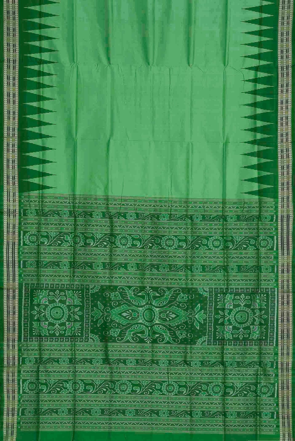 Green Orissa Silk Saree