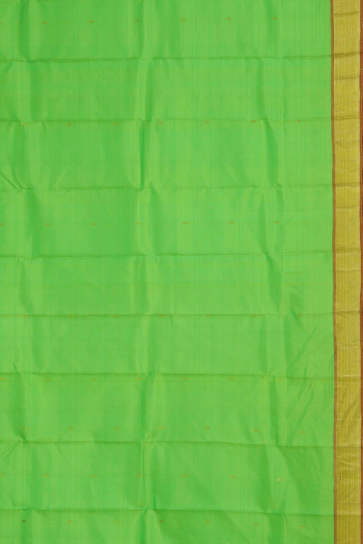 Parrot Green Kanchipuram Silk Saree