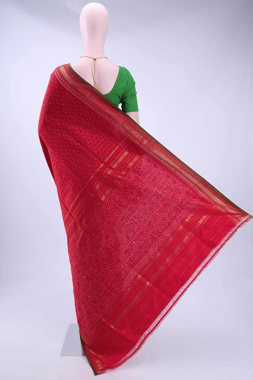 Red Pochampally Silk Saree