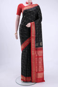 Black Pochampally Silk Saree