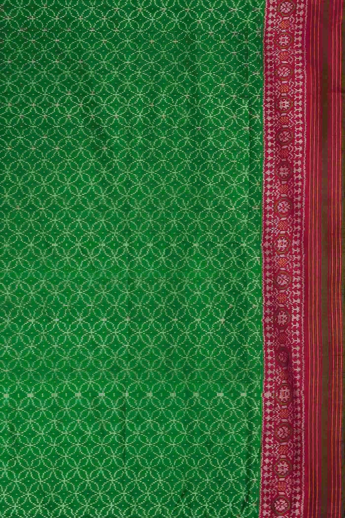 Green Orissa Silk Saree