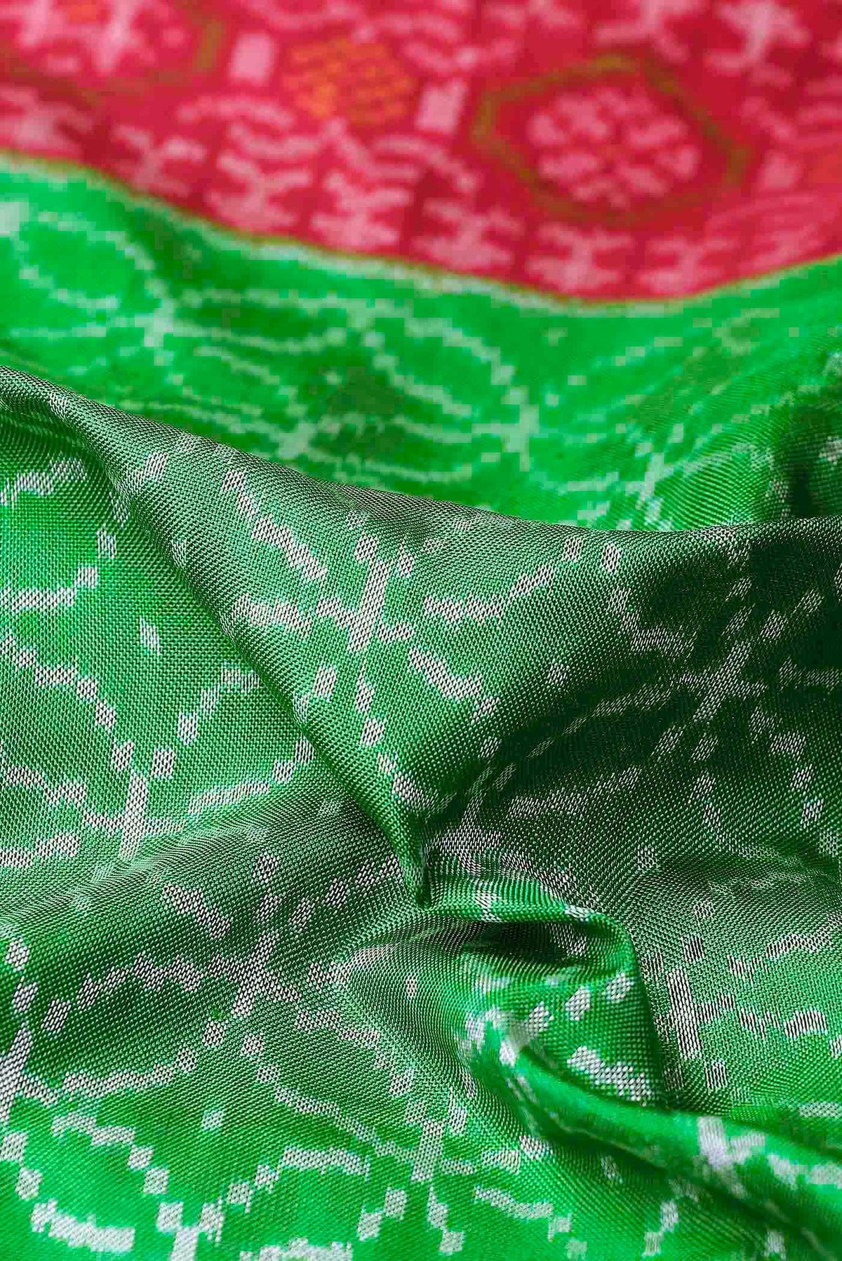 Green Orissa Silk Saree
