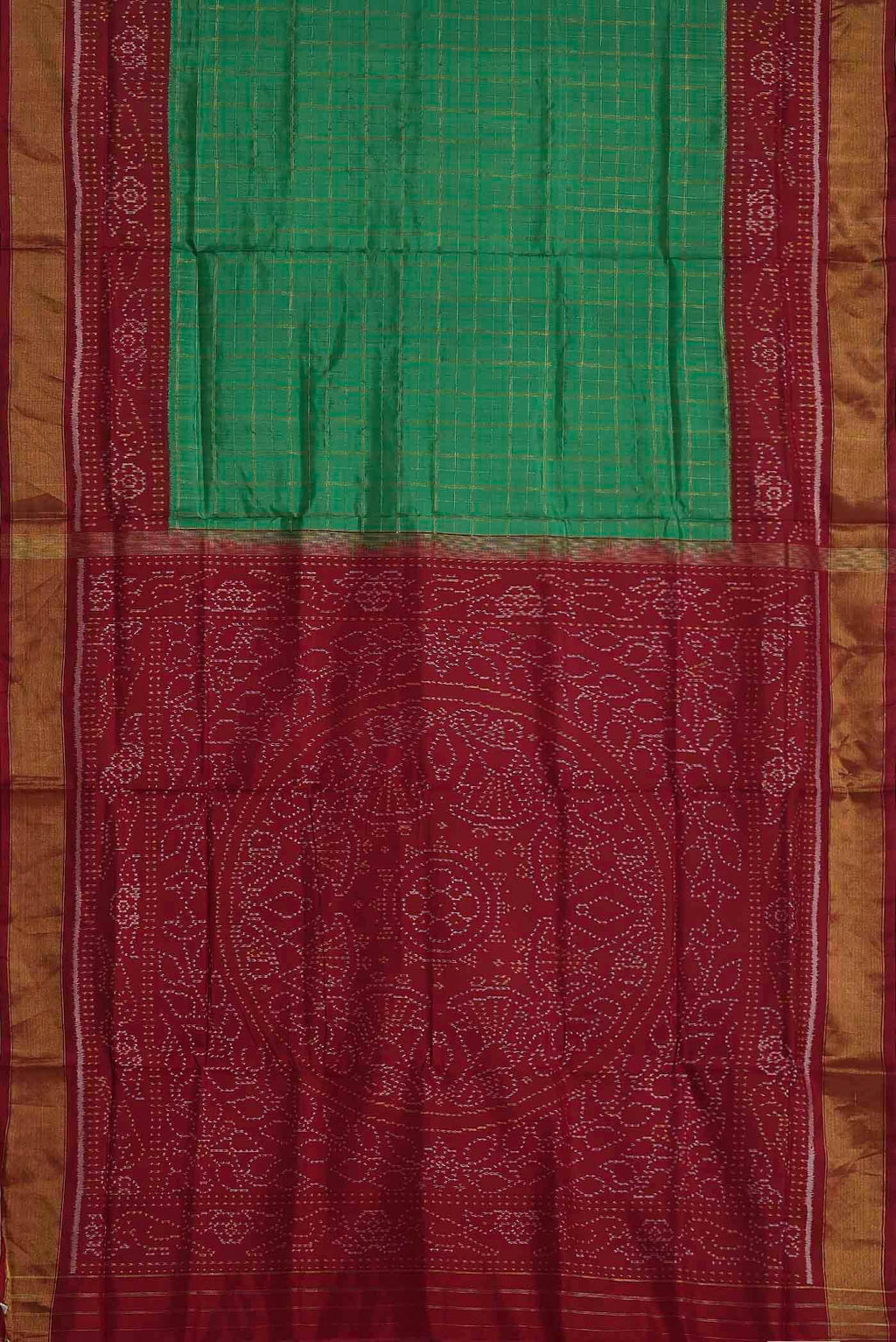 Green Rajkot Patola Silk Saree