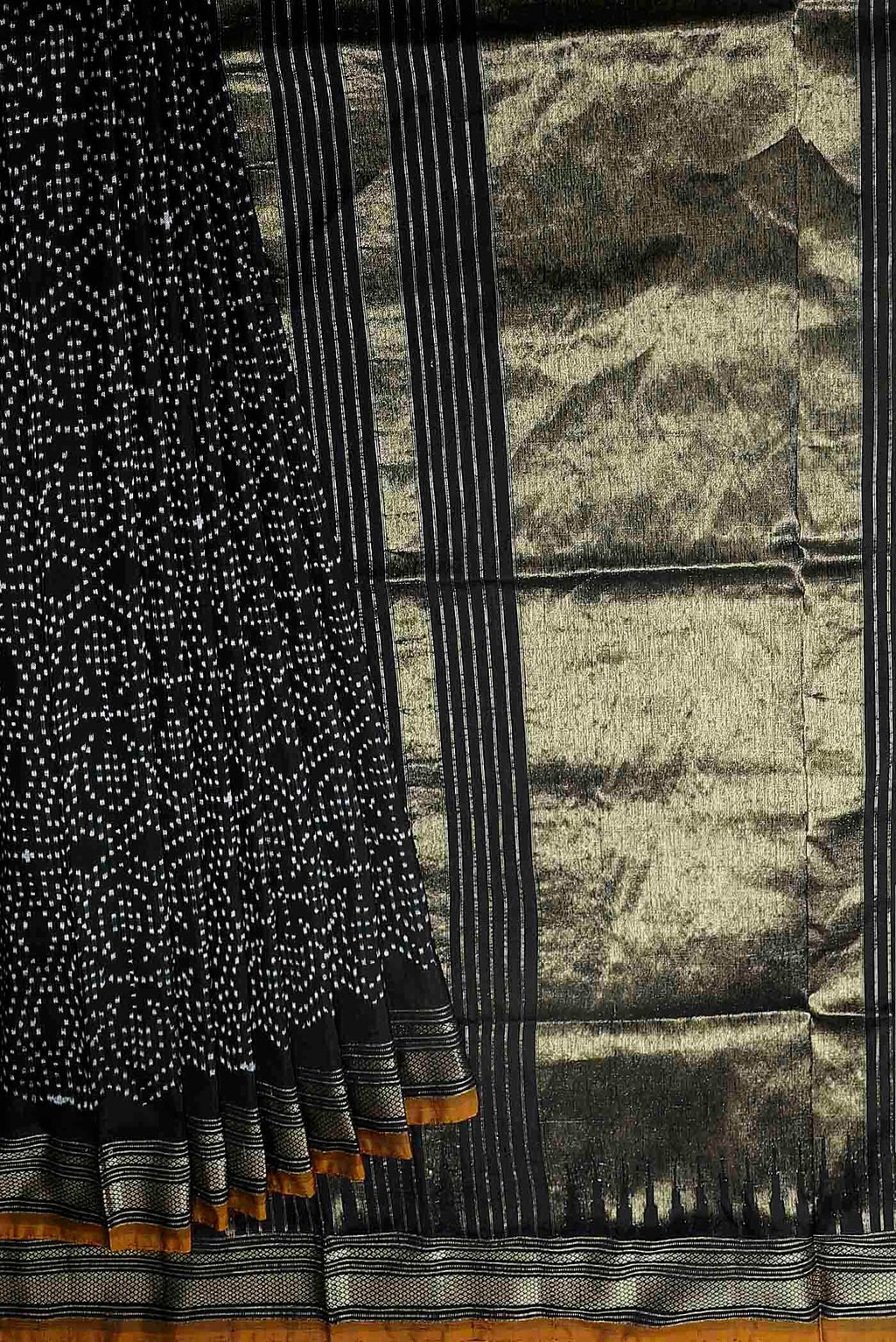 Black Pochampally Silk Saree