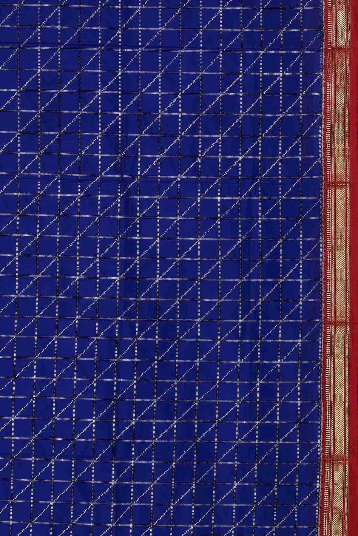 Royal Blue Pochampally Silk Saree