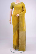 Mehandi Green Kota Cotton Saree