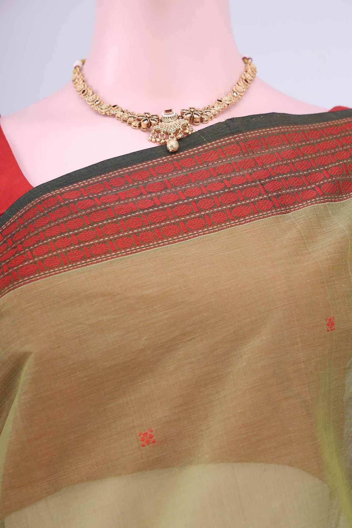 Light Green Coimbatore Cotton Saree
