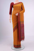 Yellow Coimbatore Cotton Saree