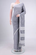 Grey Assam Cotton Saree