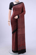 Maroon Chanderi Silk Cotton Saree