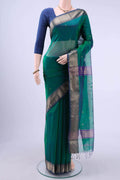 Green Maheshwari Silk Cotton Saree
