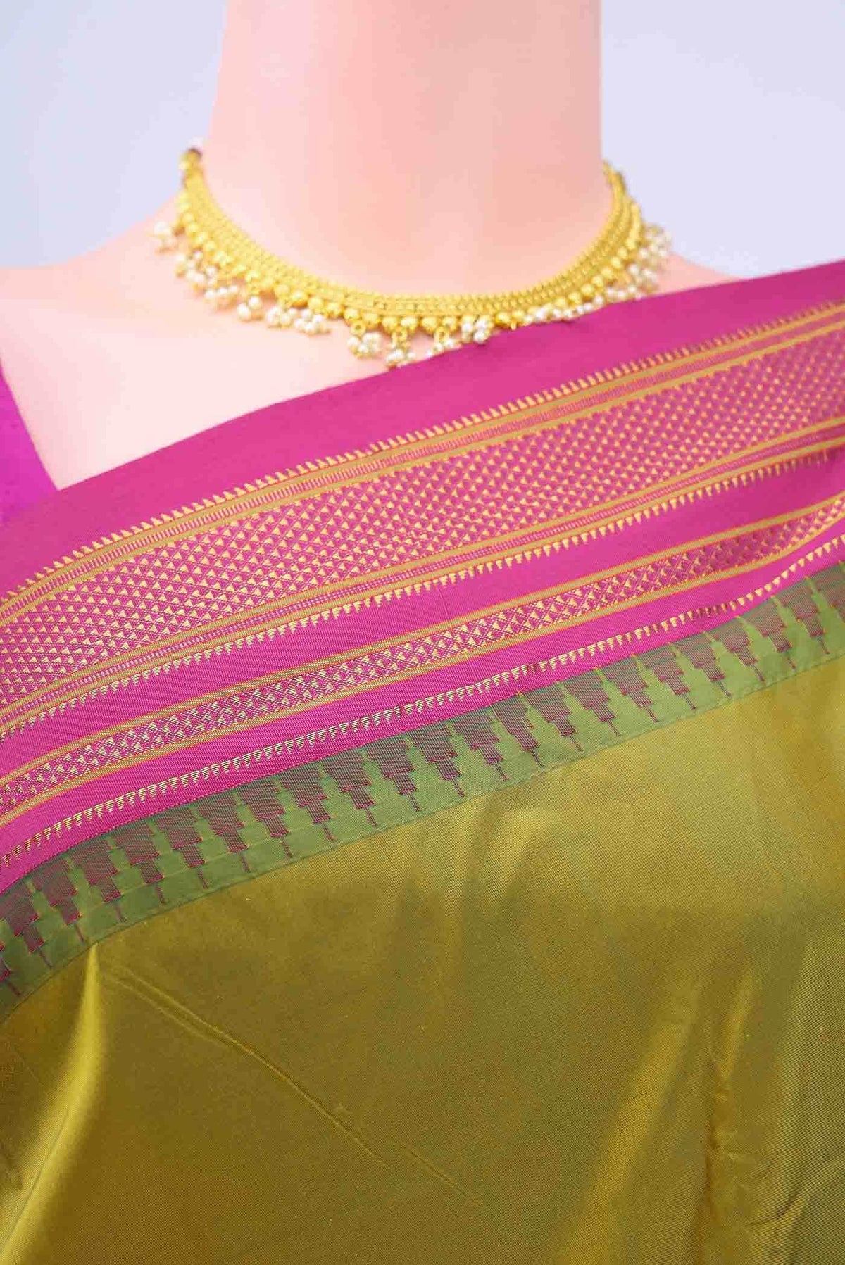 Light Green Blended Bangalore Silk - kadyal Saree
