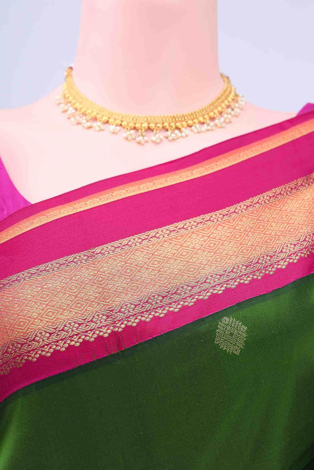 Green Blended Bangalore Silk - kadyal Saree