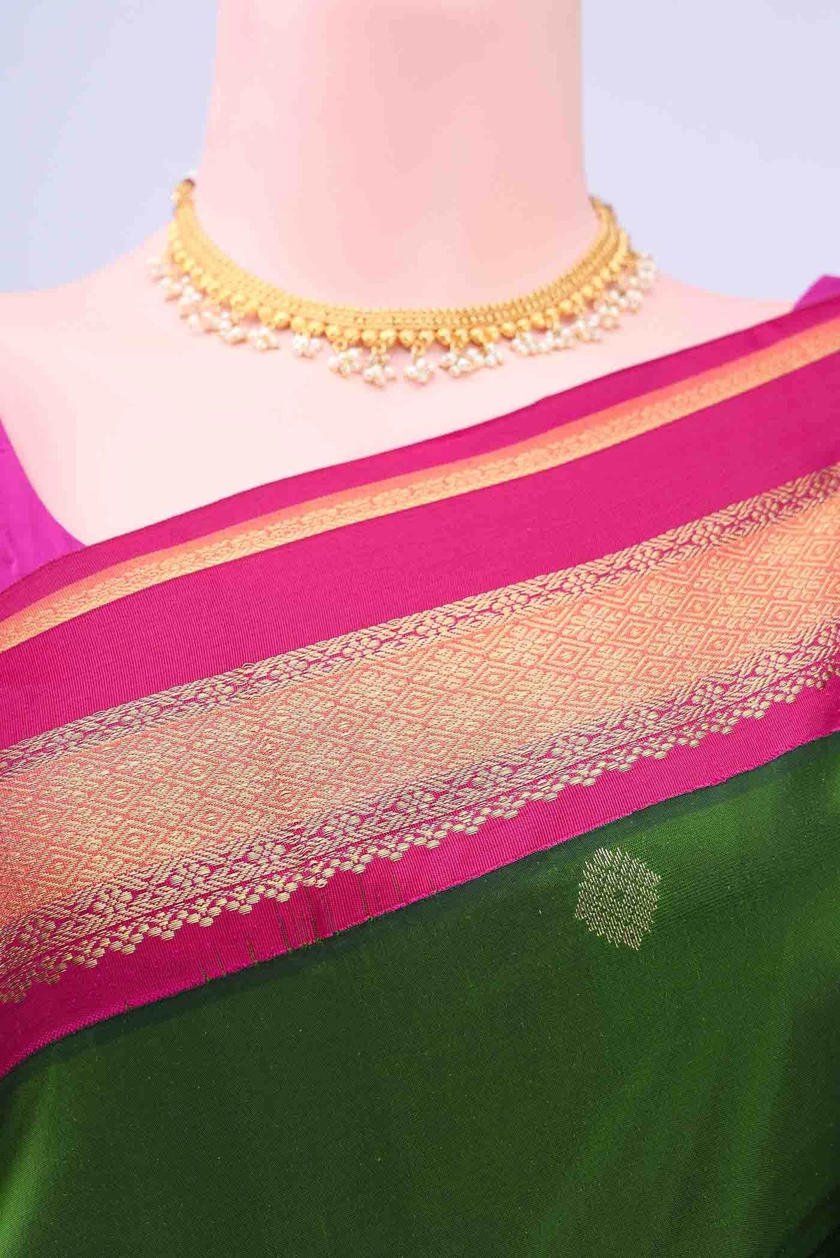 Green Blended Bangalore Silk - kadyal Saree