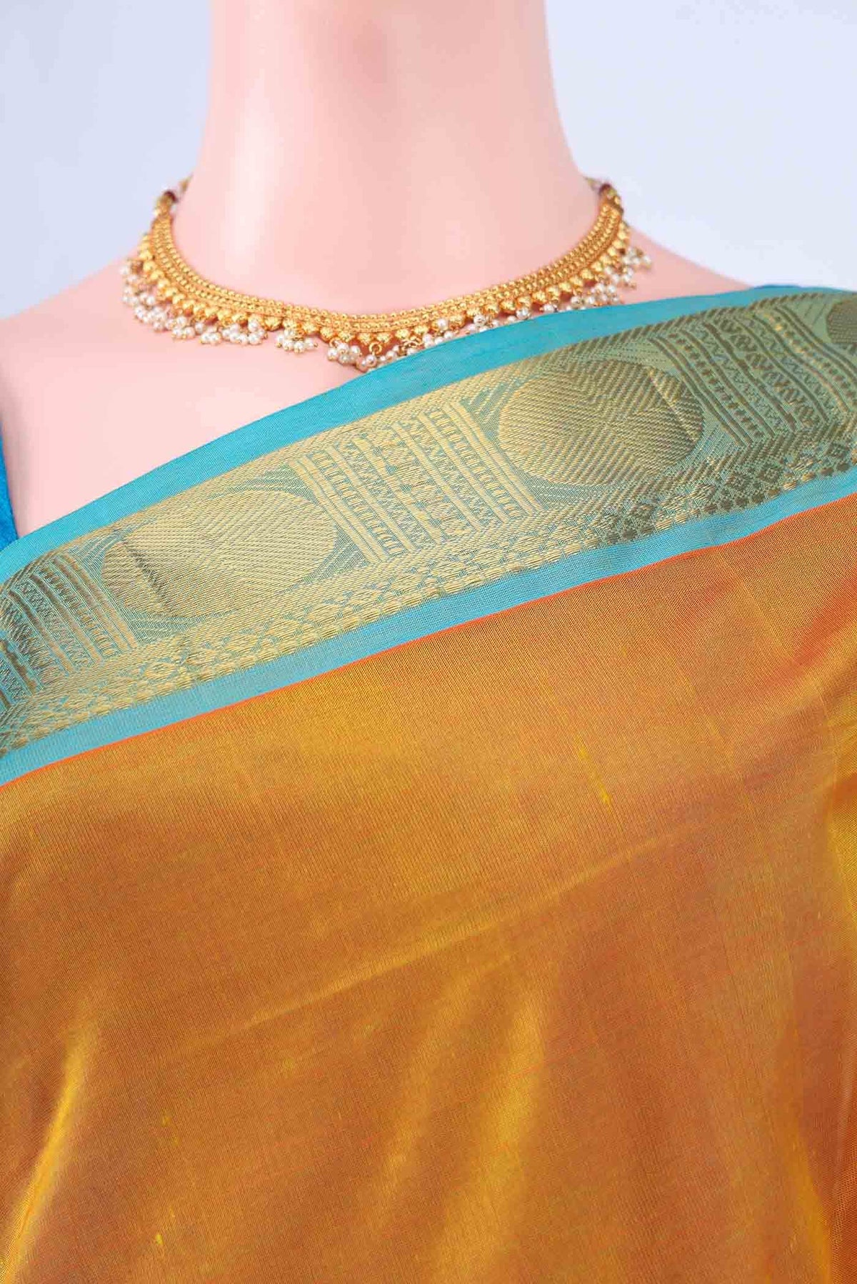 Yellow Coimbatore Silk Cotton Saree