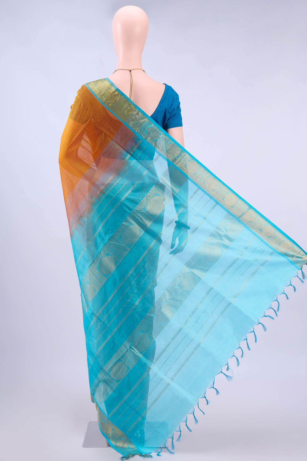Yellow Coimbatore Silk Cotton Saree
