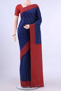 Royal Blue Pochampally Cotton Saree