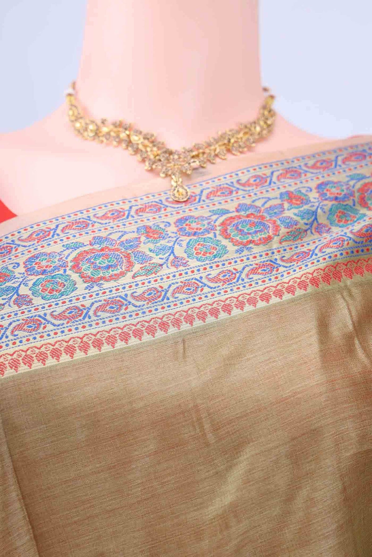 Pista Green Banarasi Silk Saree