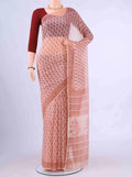 Peach Kota Silk Saree