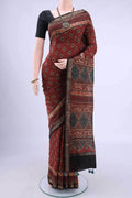 Maroon Chanderi Silk Cotton Saree
