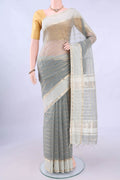 Grey MP Tussar Saree