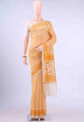 Off White Chanderi Silk Cotton Saree