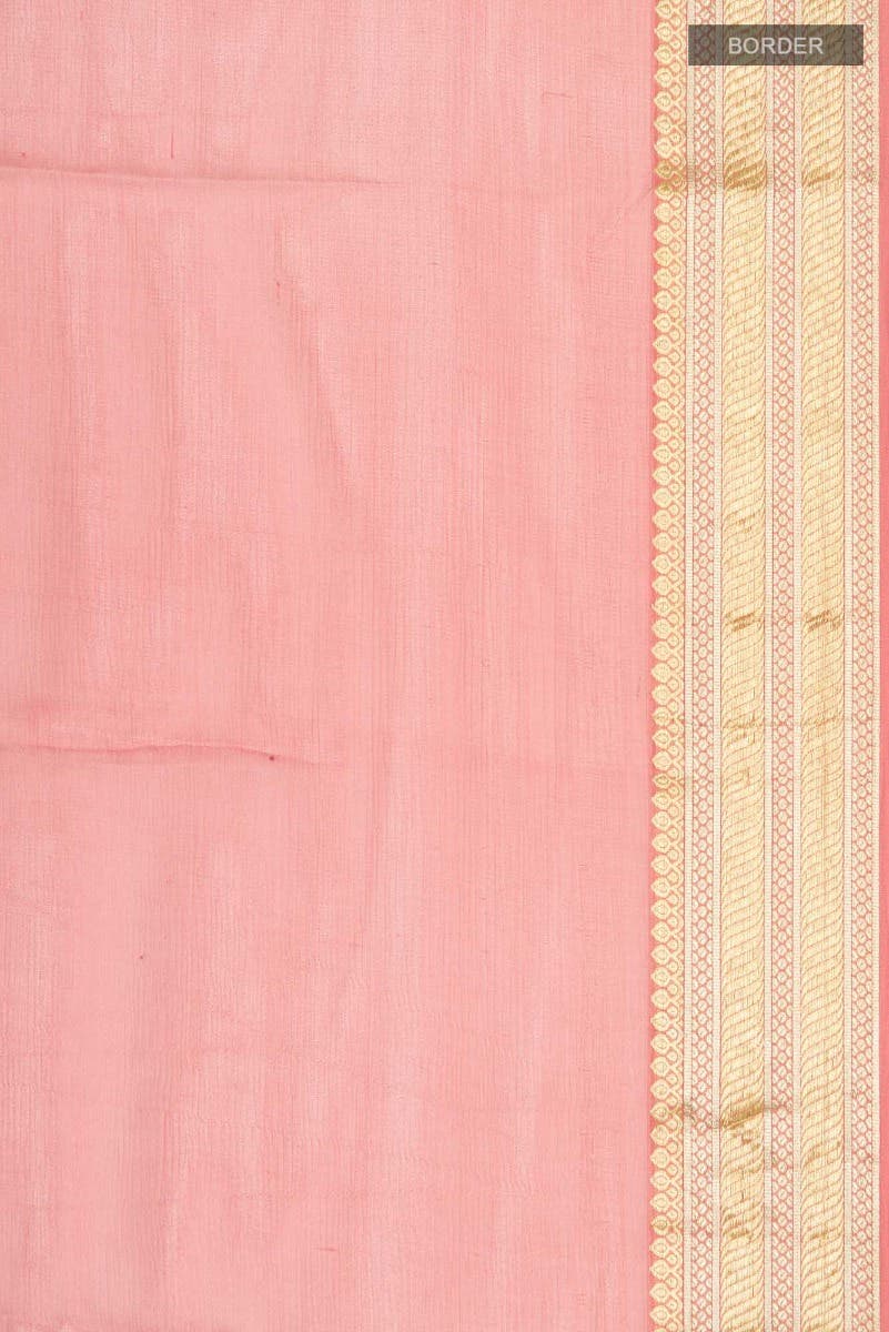 Pink Mysore Chiffon Saree