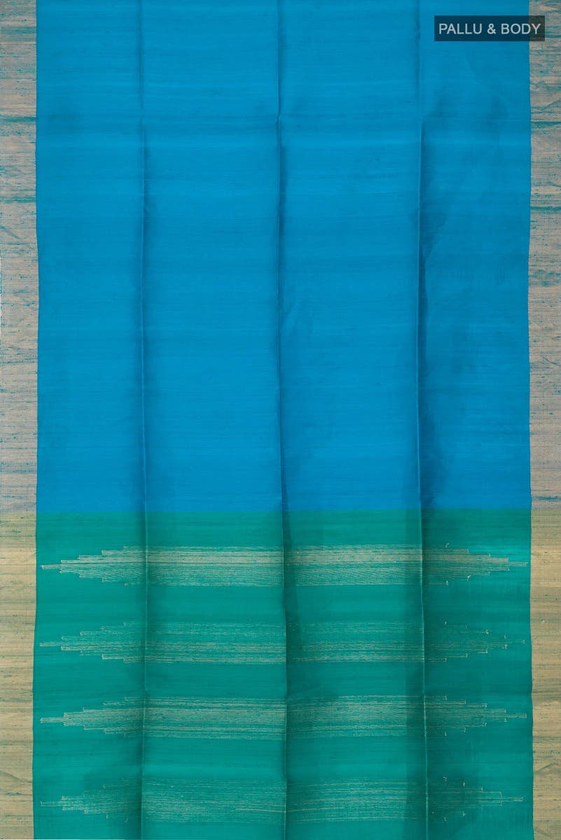 Blue Raw Silk Saree