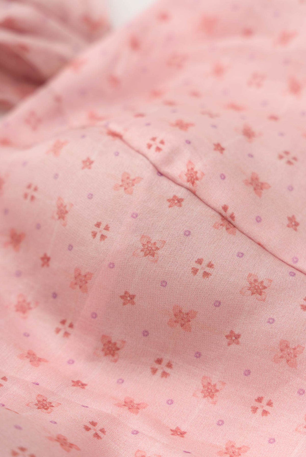 Guldasta - Peach Floral design saree from Chintz Collection, Designed by Nalli