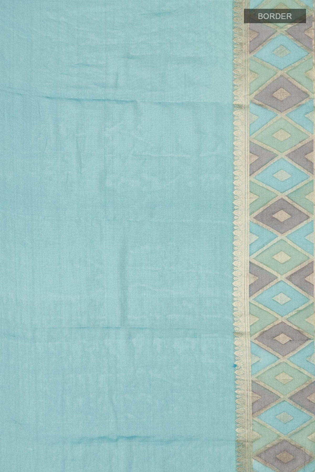 Blue Mysore Georgette Saree