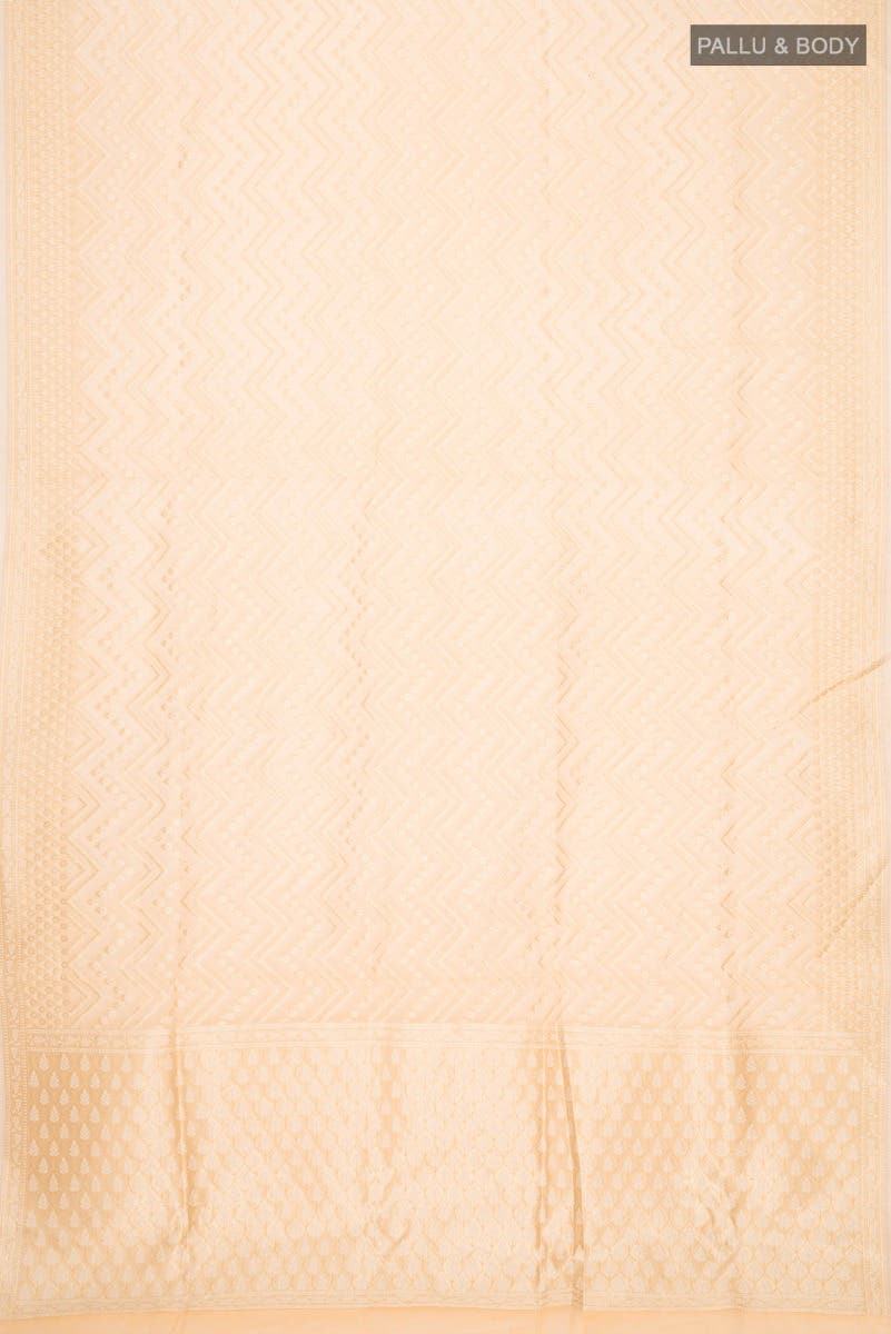 Sandal Banarasi Silk Cotton Saree