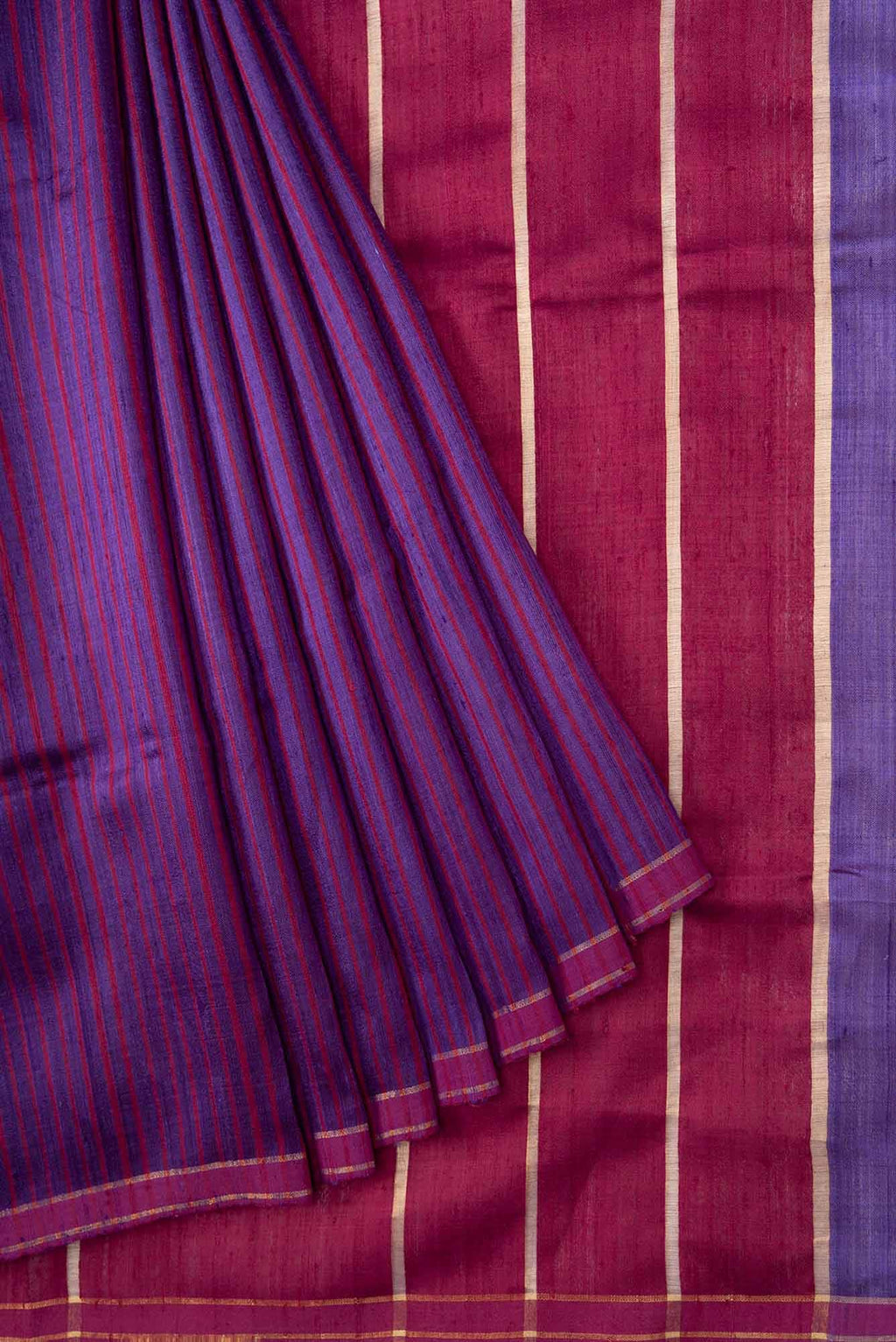 Naina-Purple Bhagalpuri Tussar Silk Saree