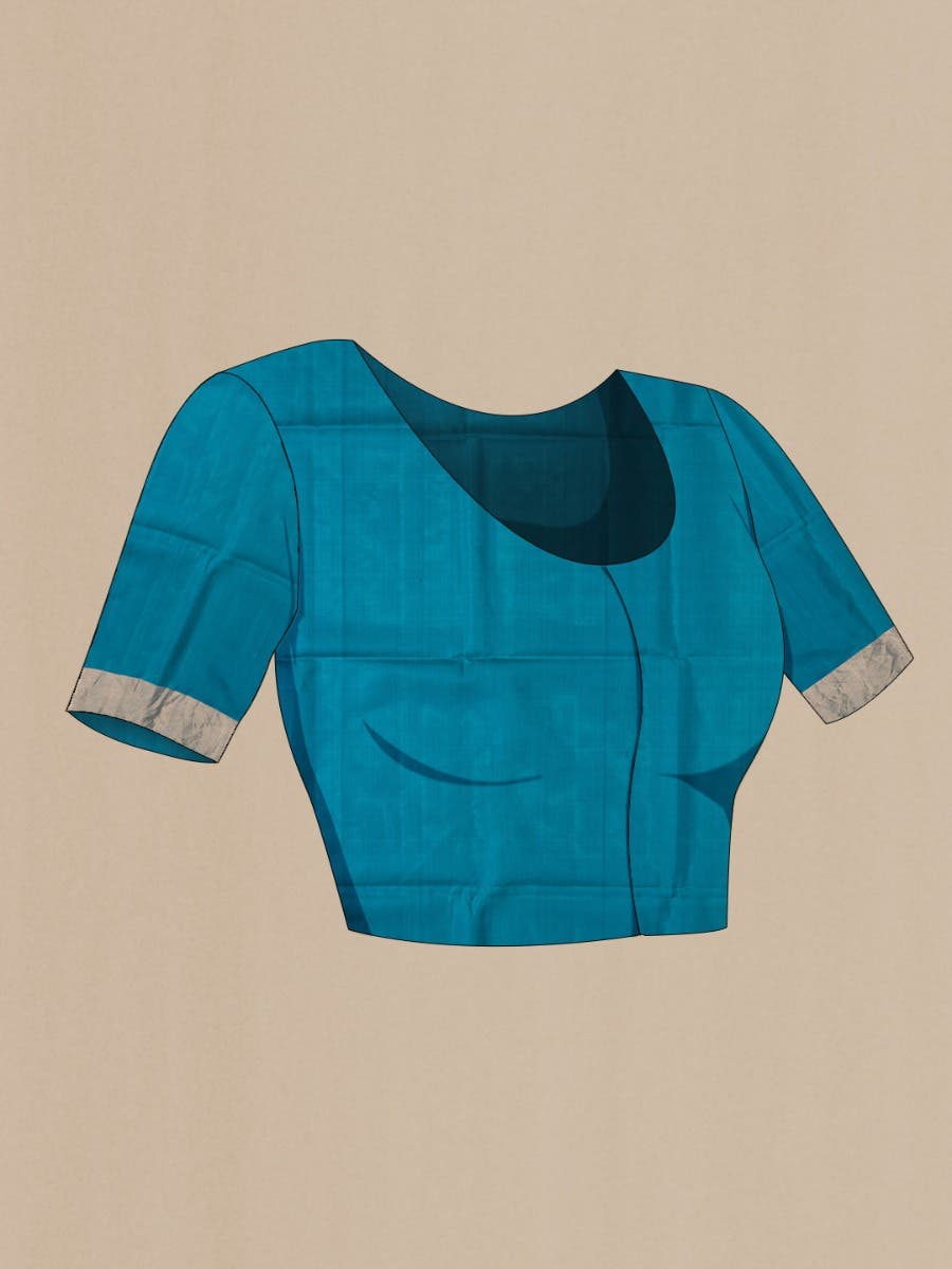 Blue Soft Silk Saree