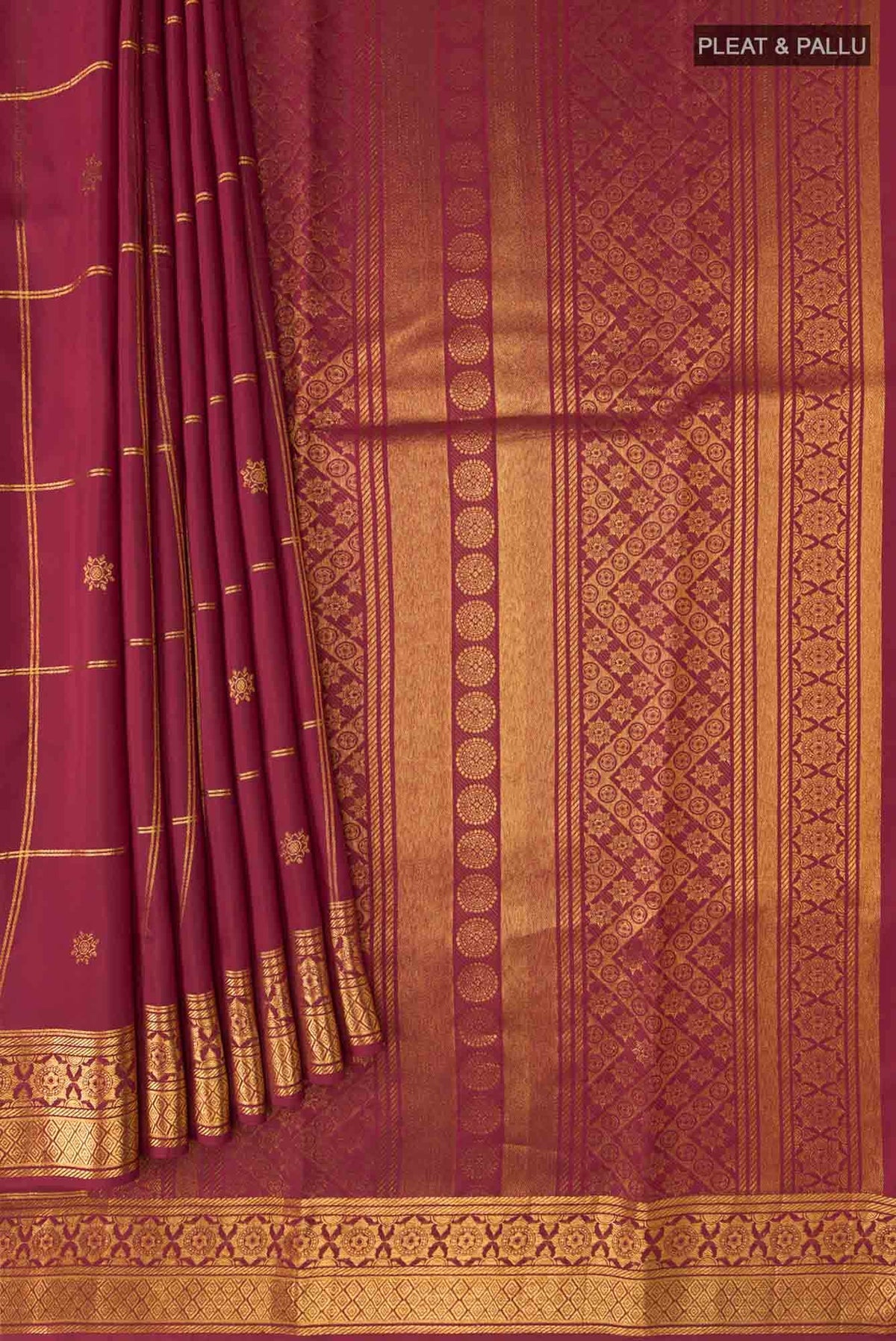 Savitri-Maroon Kanchipuram Silk Saree