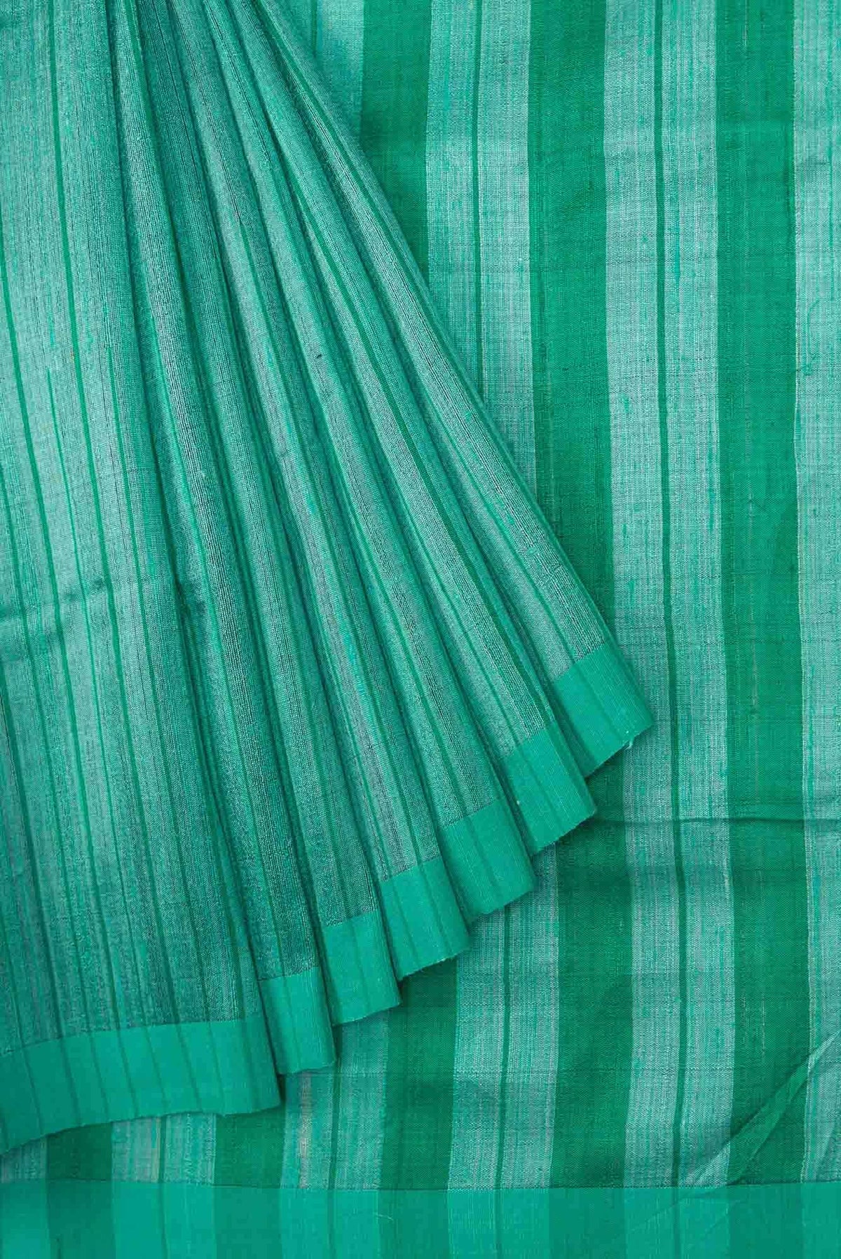 Amisha-Sea Green Bhagalpuri Tussar Silk Saree