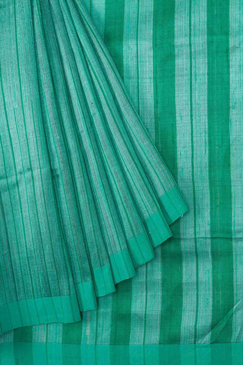 Amisha-Sea Green Bhagalpuri Tussar Silk Saree