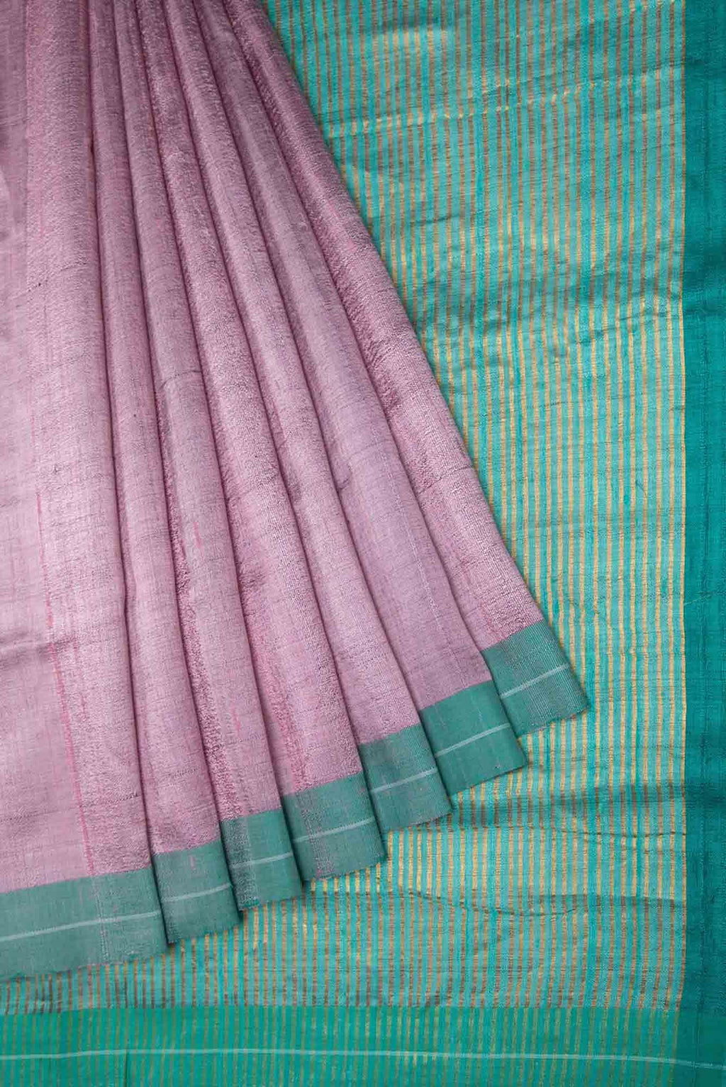Kruti-Pink Bhagalpuri Tussar Silk Saree