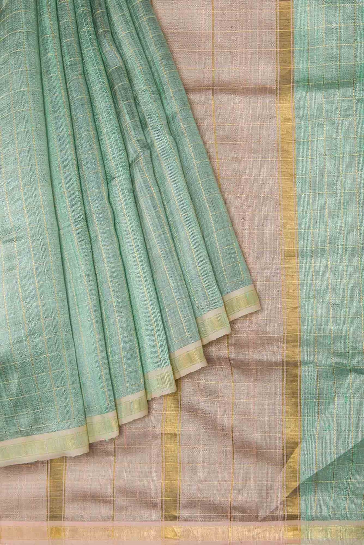 Aahana-Sage Green Bhagalpuri Tussar Silk Saree
