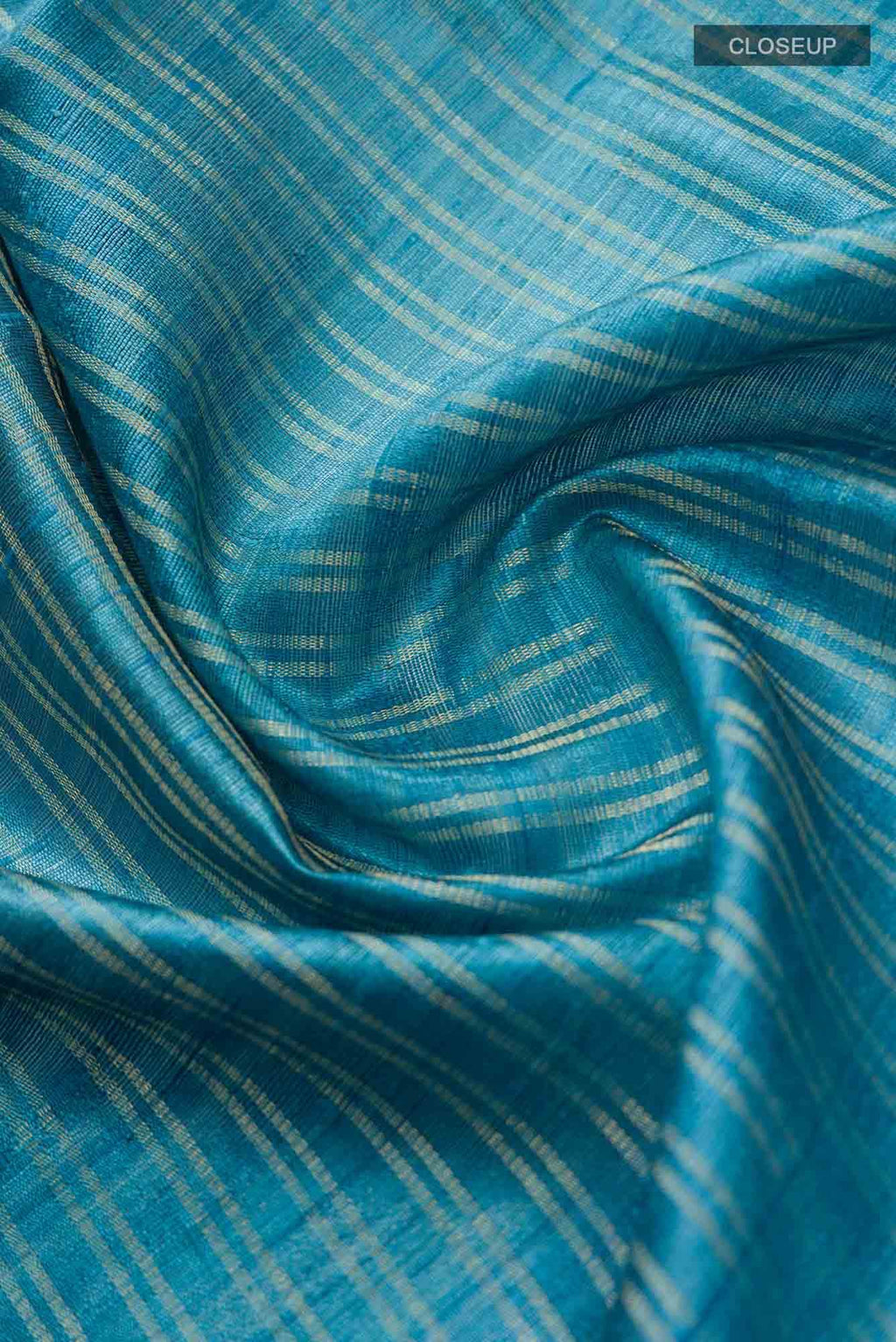 Akira-Aqua Blue Bhagalpuri Tussar Silk Saree