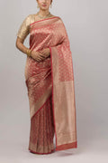 Antara-Orange Banarasi Silk Saree