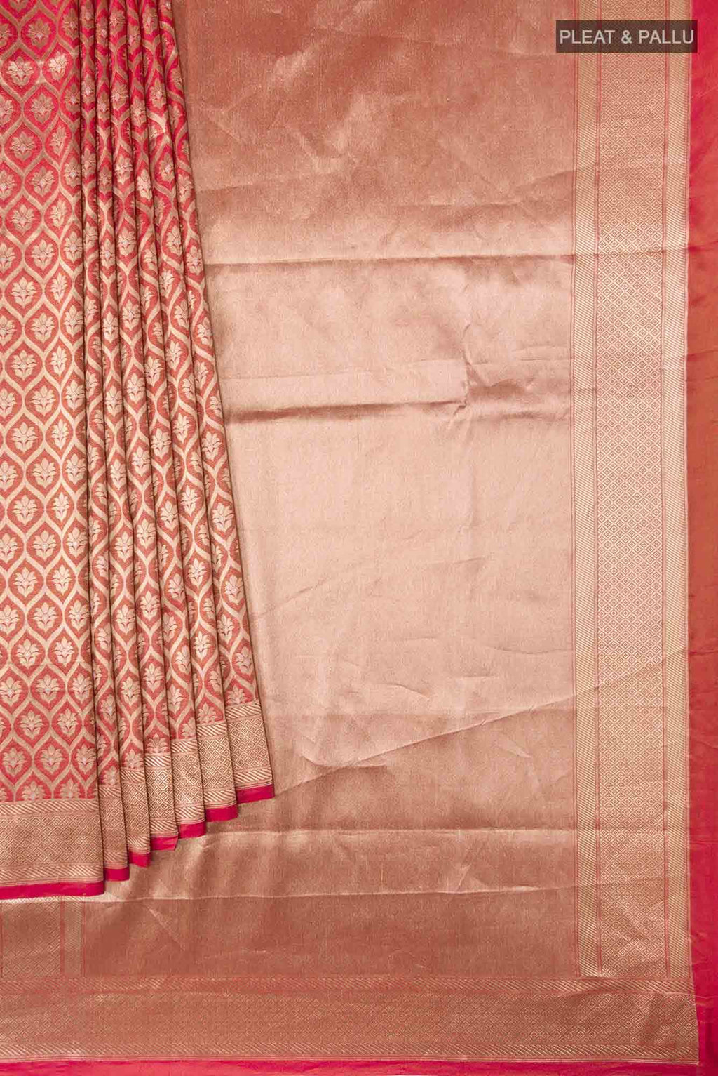 Antara-Orange Banarasi Silk Saree