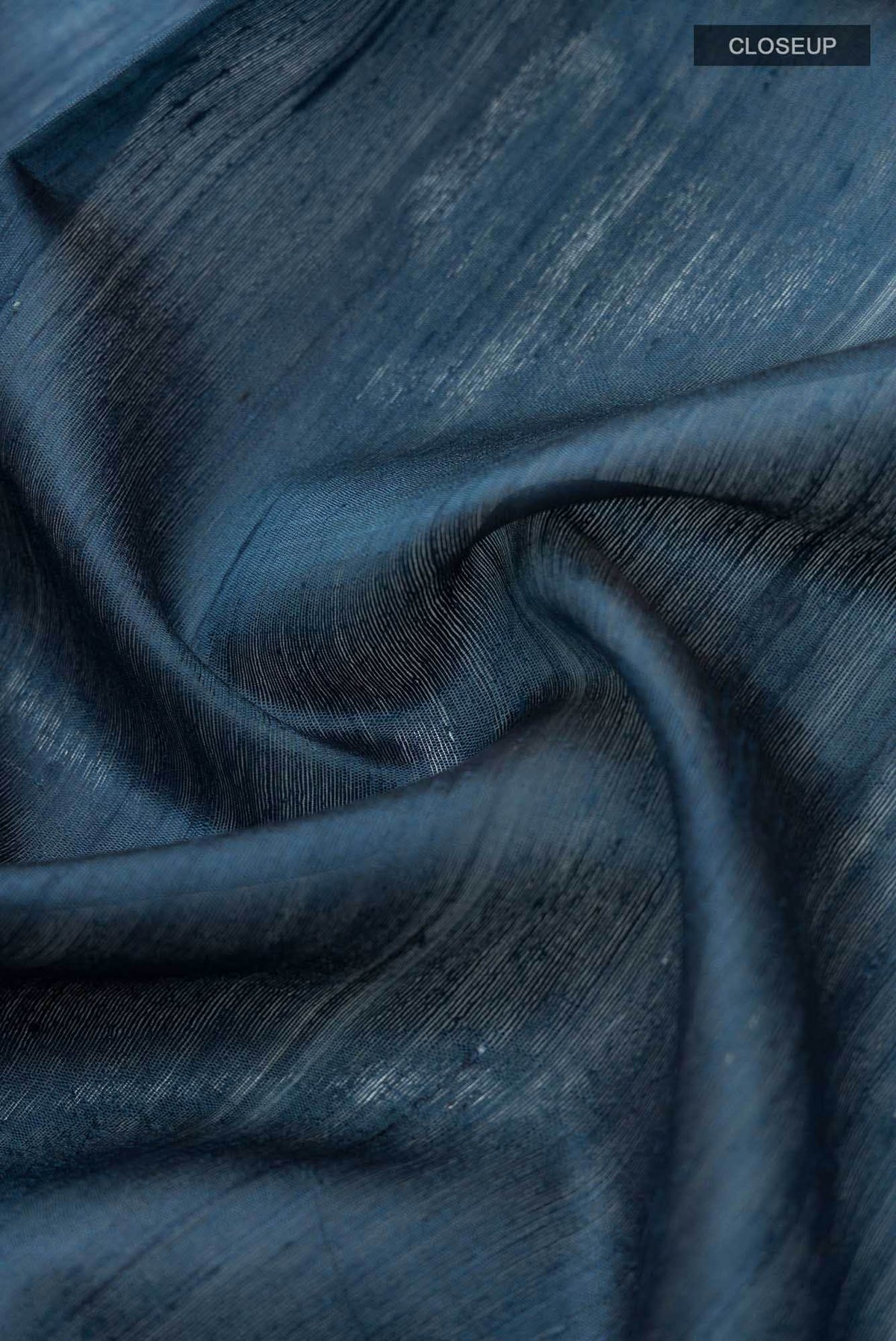Bhavi-Blue Bhagalpuri Tussar Silk Saree